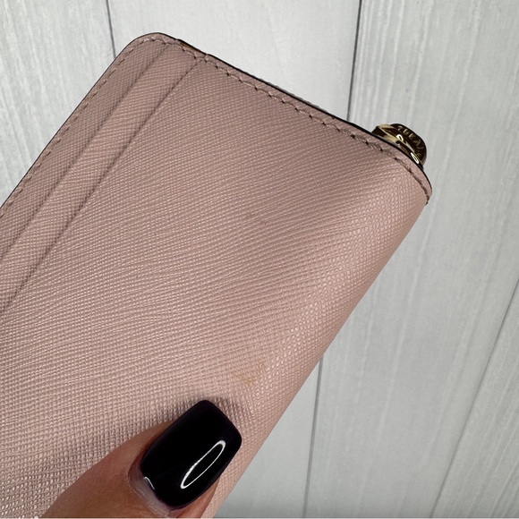 Michael Kors Blush Pink Wallet with Gold Zipper - Picture 7 of 10